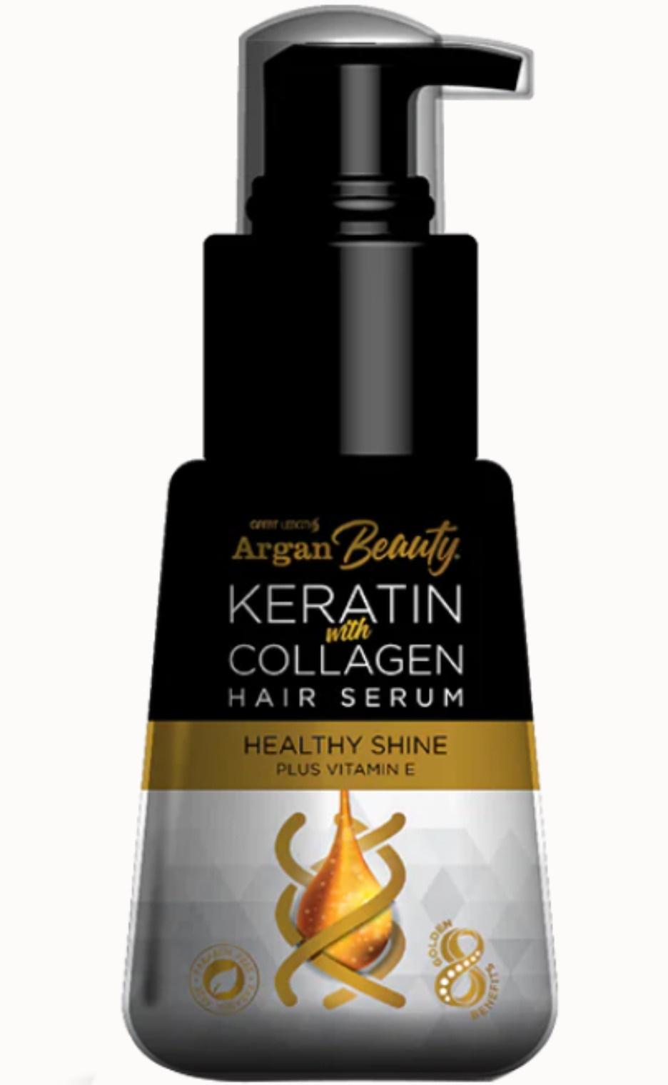 Argan Beauty Keratin With Collagen Hair Serum - Healthy Shine
