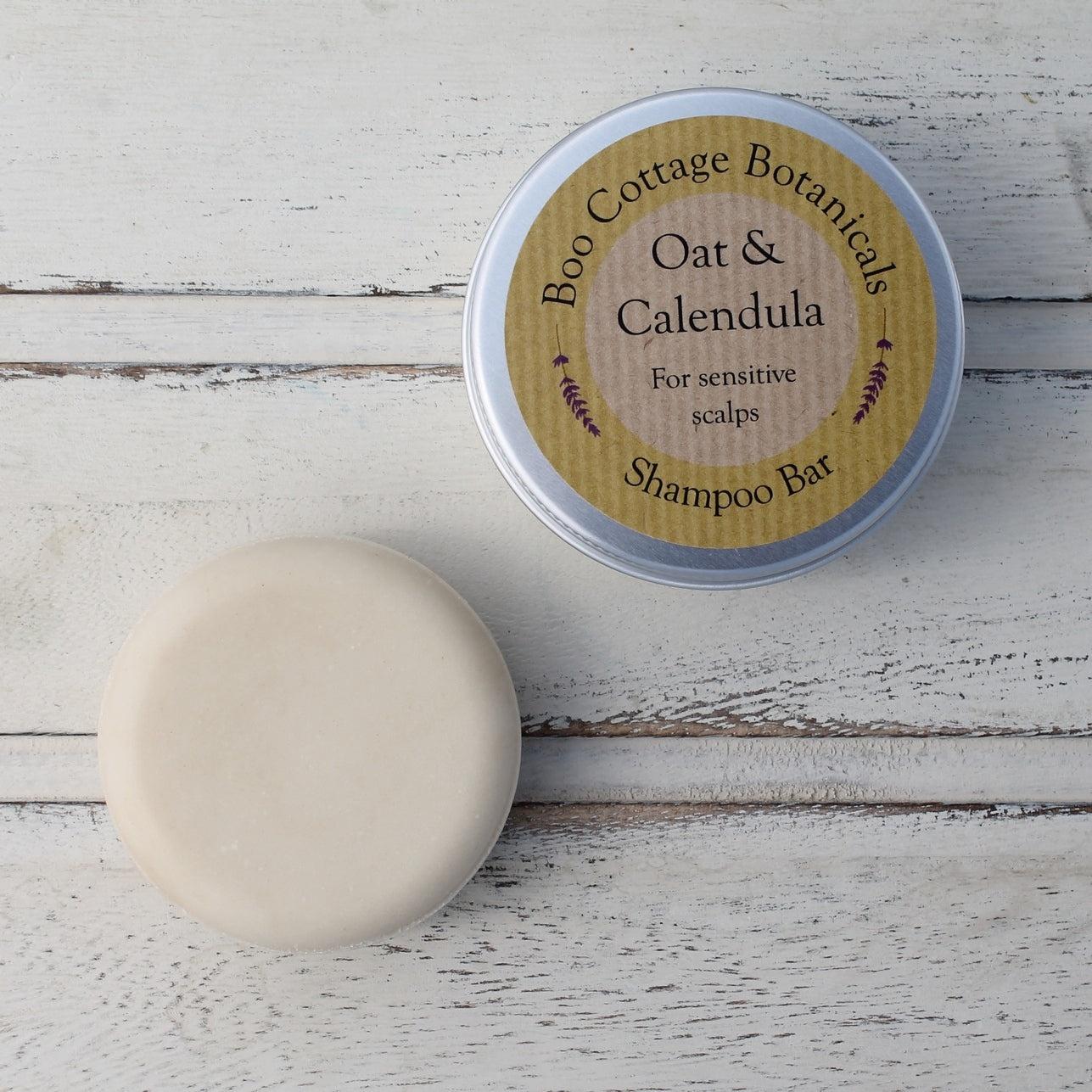 Oat & Calendula Shampoo Bar For Sensitive Scalp