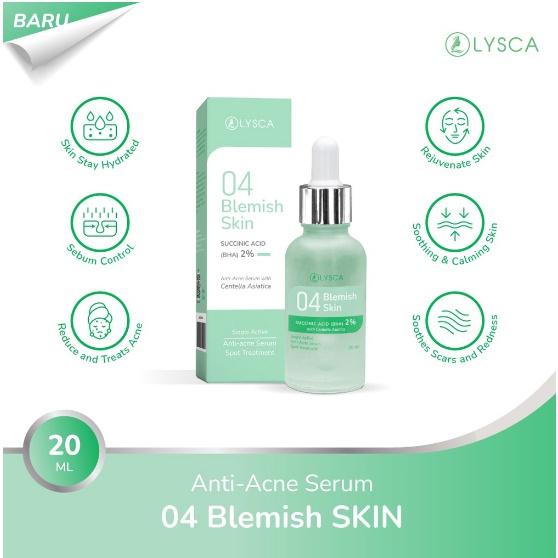 ￼lysca 04 Blemish Skin Succinic Acid/BHA  2% + Cica Anti-acne Serum