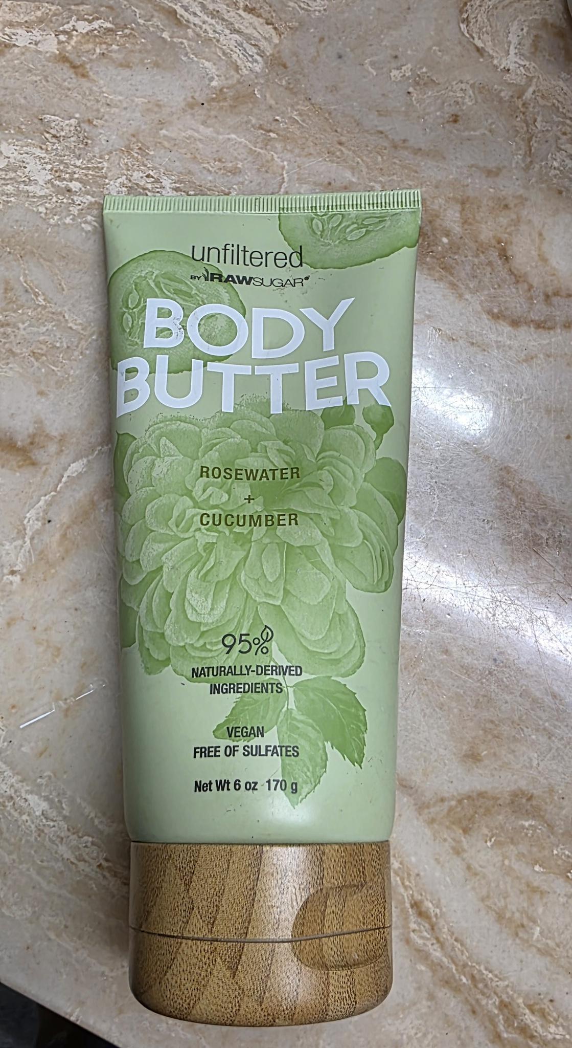 Unfiltered Body Butter Rosewater + Cucumber
