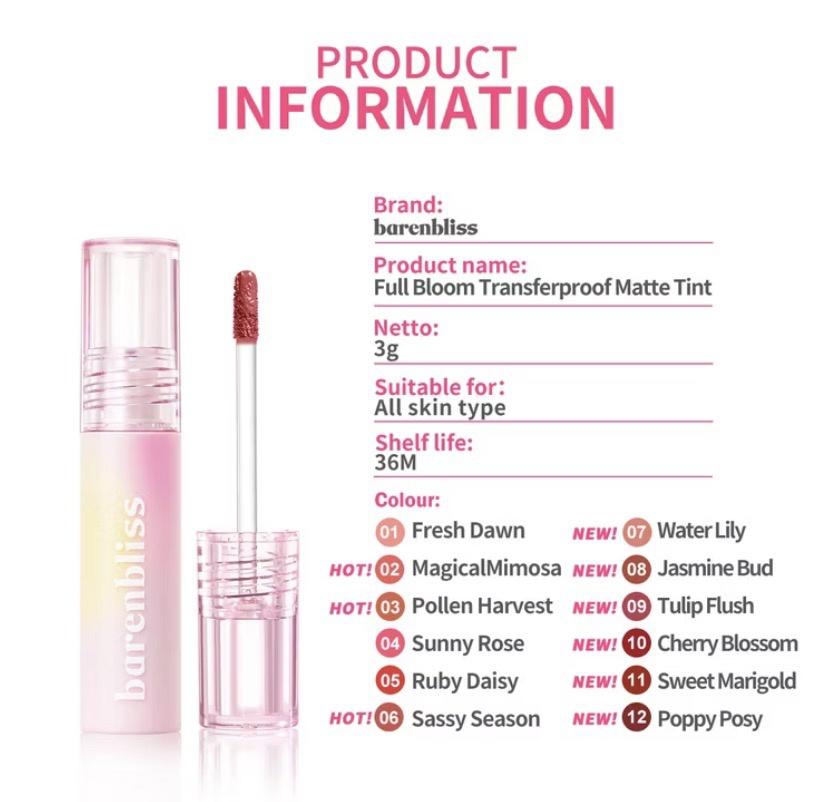 ￼barenbliss Bnb Bloomatte Full Bloom Lip Tint