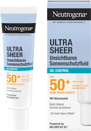 Sonnenfluid Gesicht, Ultra Sheer Oil Control, Lsf 50+