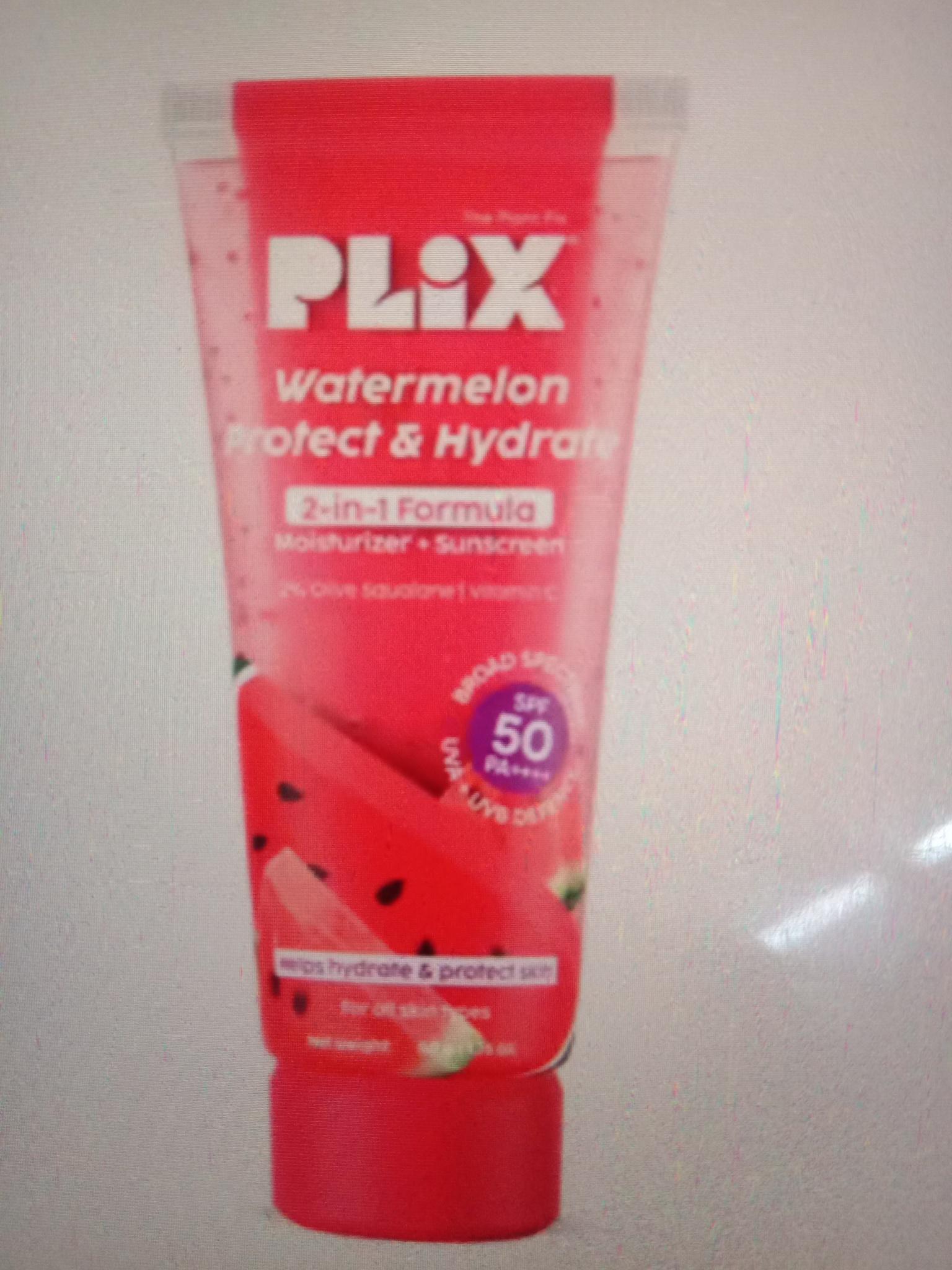 Watermelon Dual Sunscreen 2 In1 Formula Gel + Sunscreen With SPF 50 Pa++++