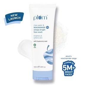 Rice water & 2% niacinamide simply bright face wash
