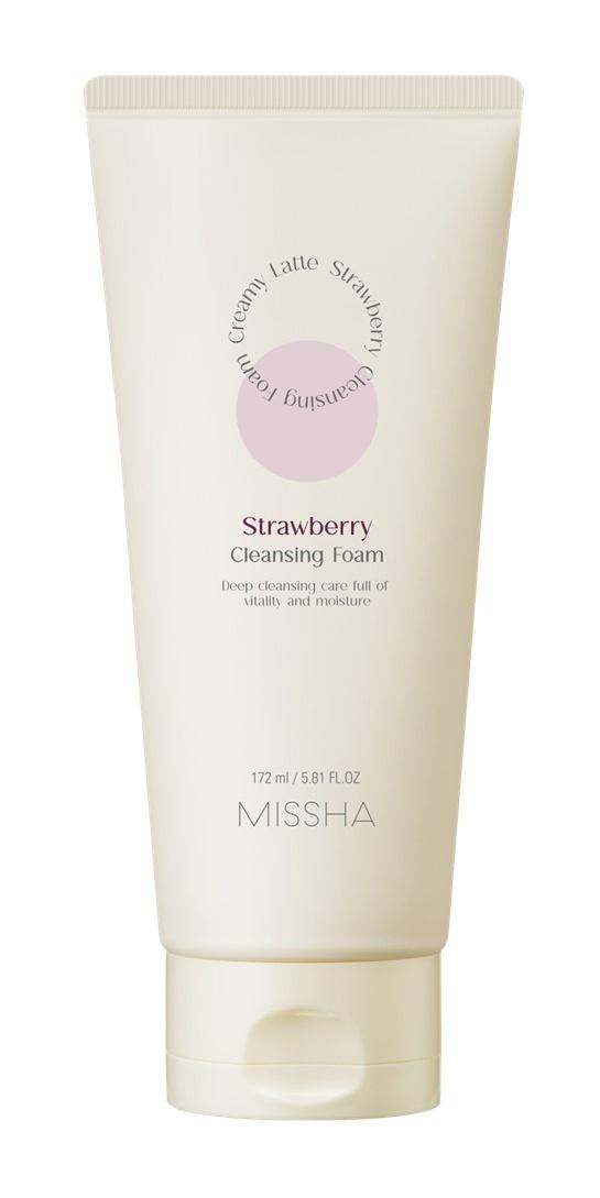 Creamy Latte Cleansing Foam Strawberry