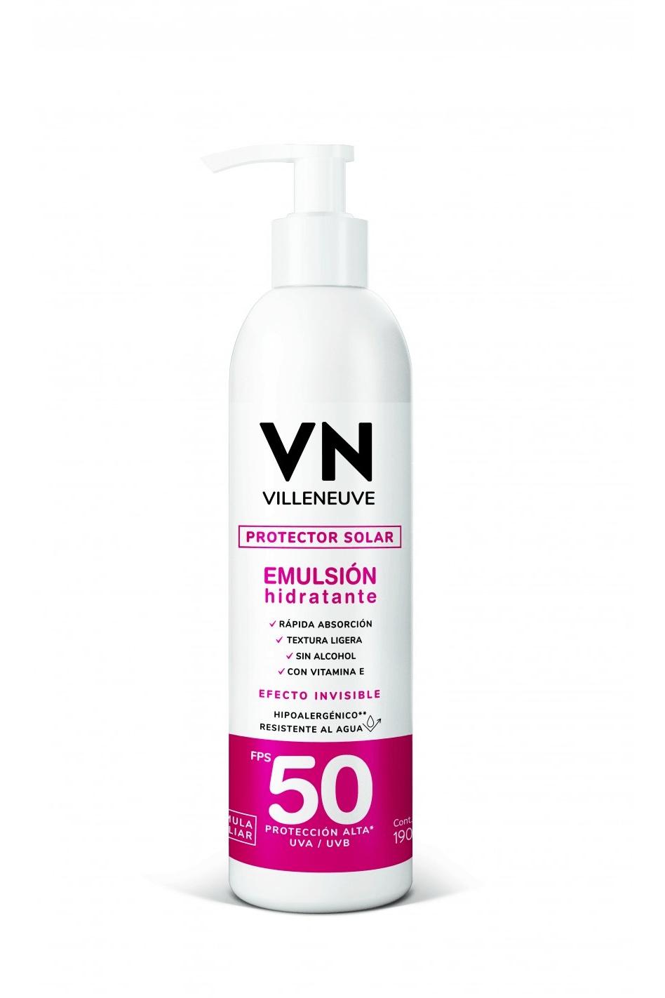 Protector Solar Emulsión Hidratante FPS50