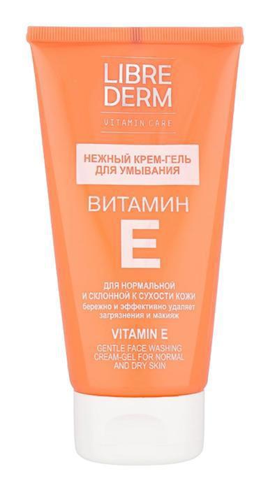 Vitamin E, Face Washing Cream-gel For Normal And Dry Skin
