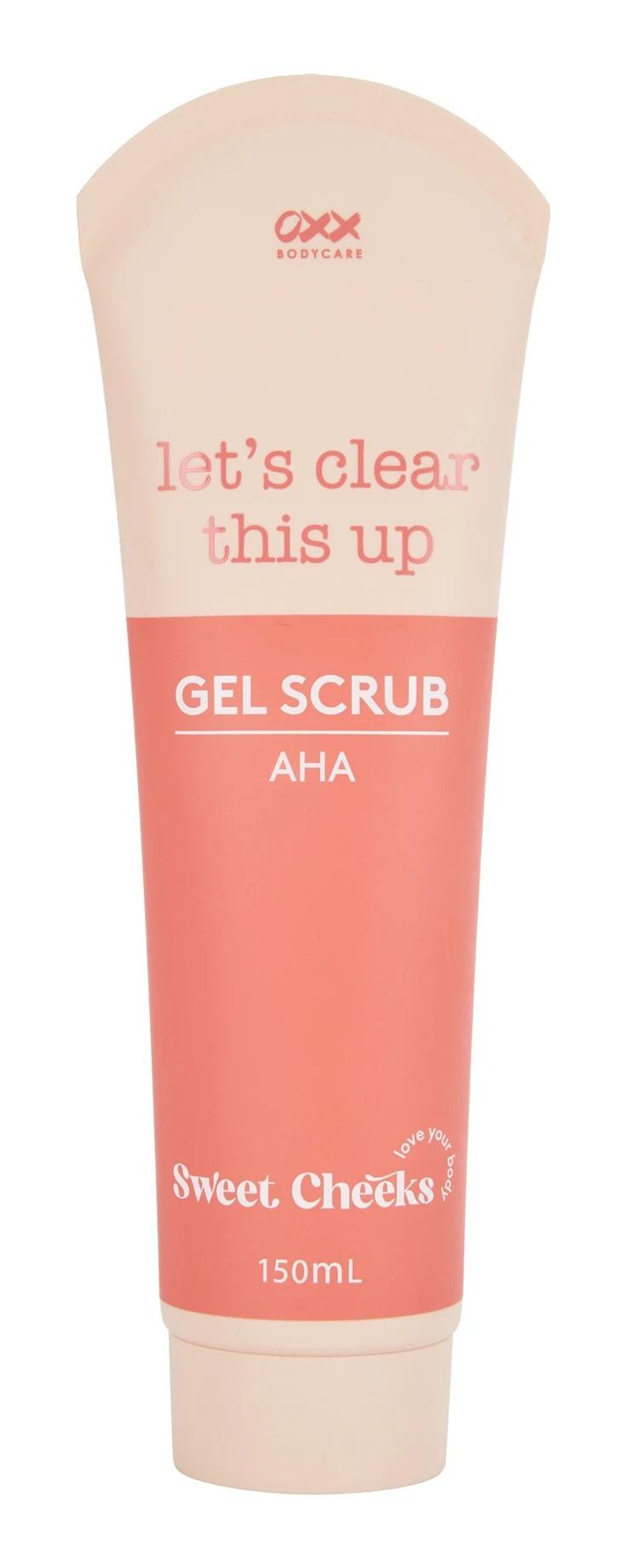 Bodycare Let's Clear This Up Sweet Cheeks Gel Scrub 150ml - AHA