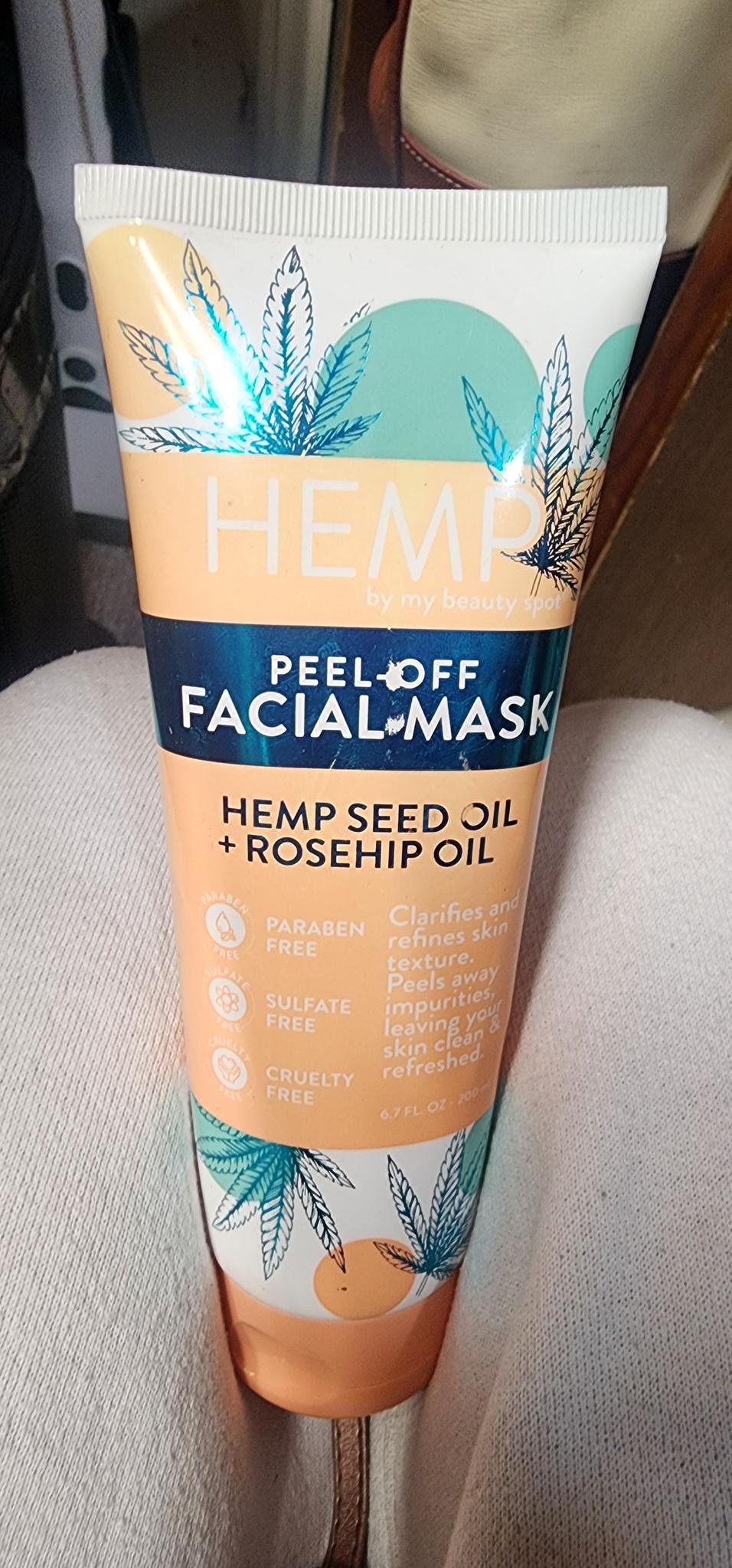 Peel-off Facial Mask Hemp Seed Oil + Rosehip Oil