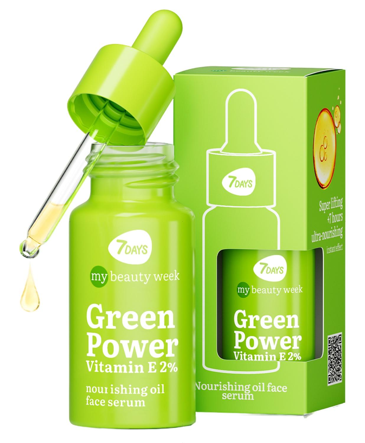 My Beauty Week Green Power Vitamin E 2% Nourishing Oil Face Serum