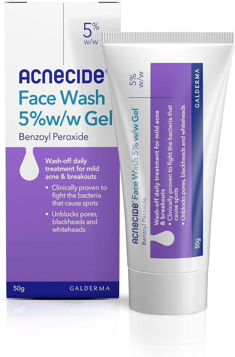 Face Wash Gel 5% Benzoyl Peroxide Acne Treatment For Spot-prone Skin