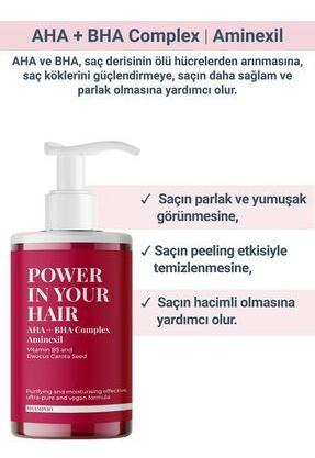 Power In Your Hair Peeling Etkisi Sağlayan Ve Arındırmaya Yardımcı AHA/BHA İçeren Şampuan