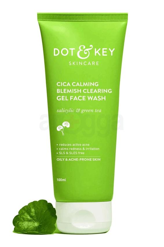 Cica Calming Blemish Clearing Gel Face Wash With Salicylic Acid& Green Tea