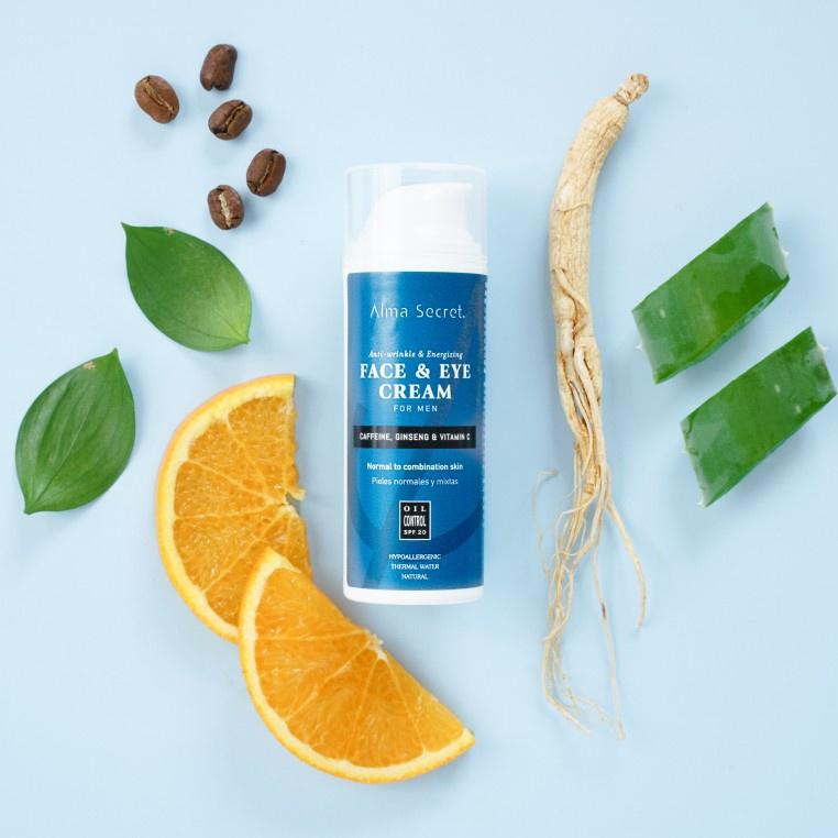 Facial Cream & Eye Contour SPF 20 For Men Ideal To Use After Shaving