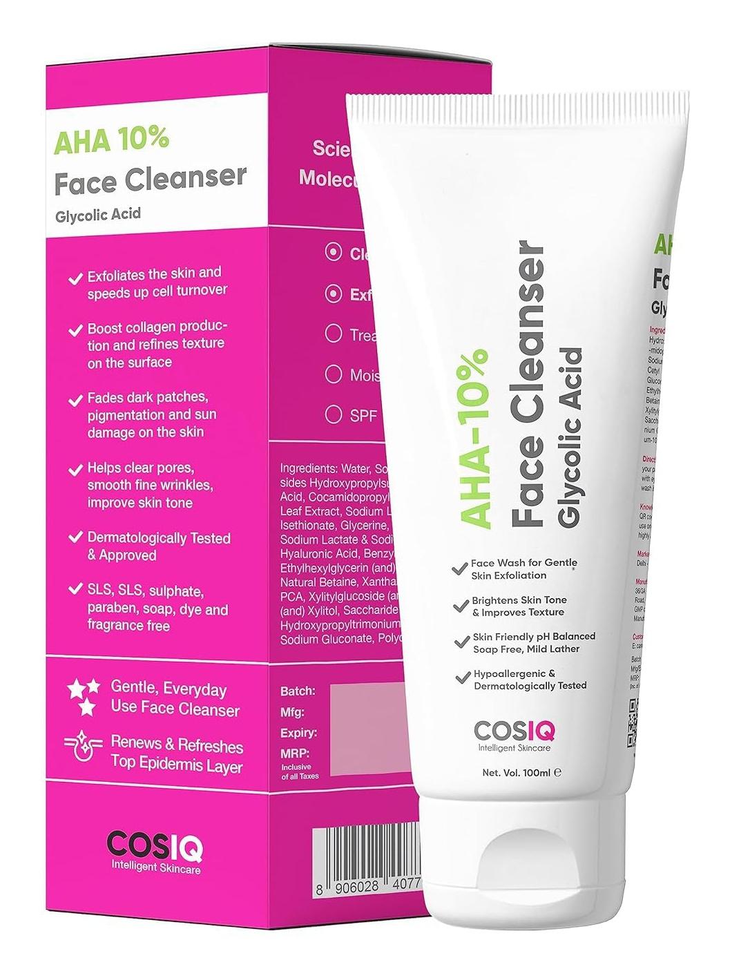 AHA-10% Glycolic acid Face Cleanser