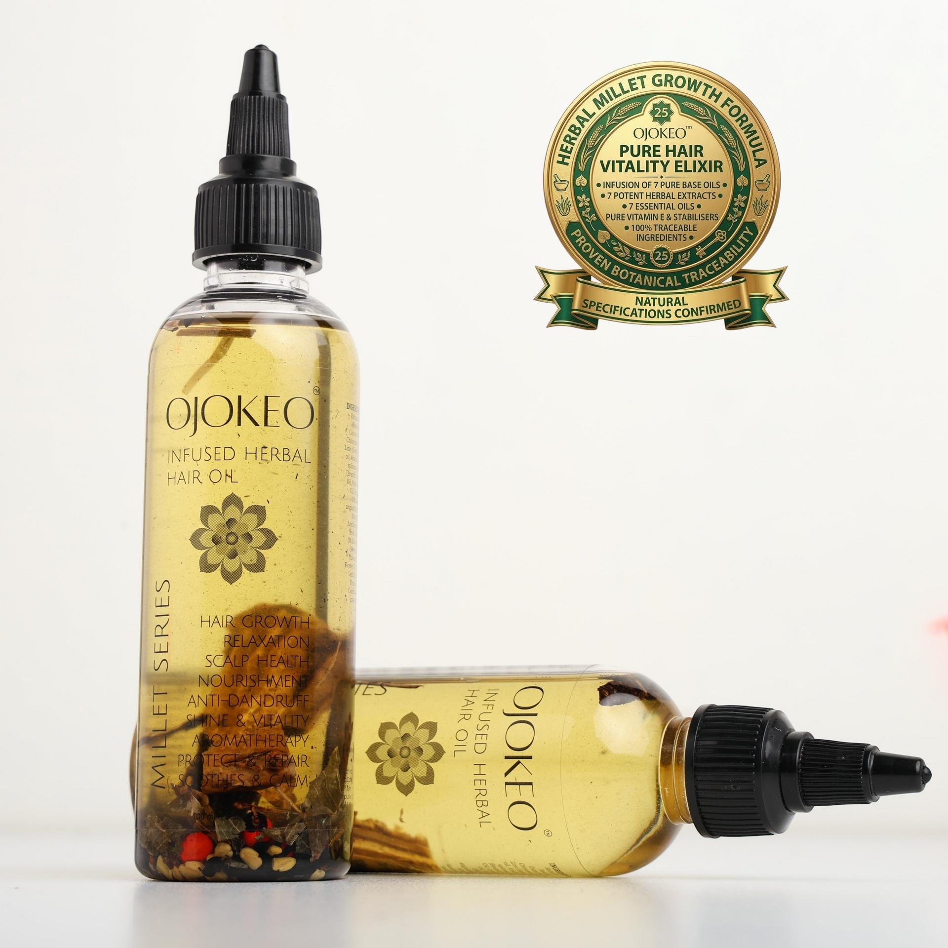 K-beauty Millet Series Infused Herbal Oil 100 Ml For Hair Growth