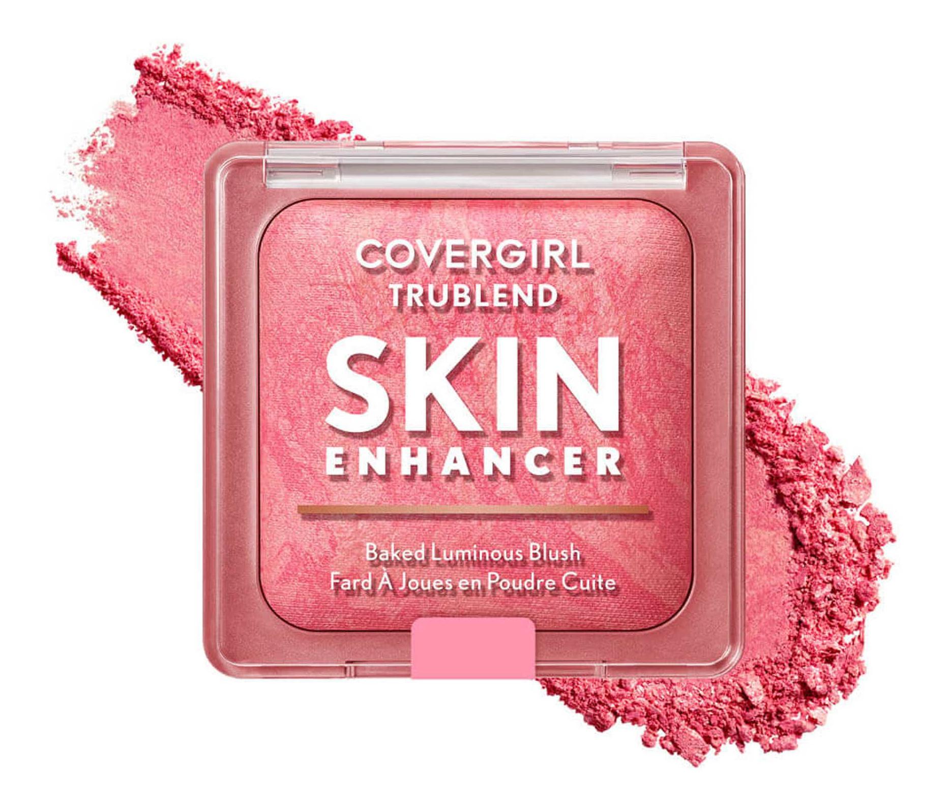 Trublend Skin Enhancer Baked Luminous Blush, With Hyaluronic Acid & White Rose Extract