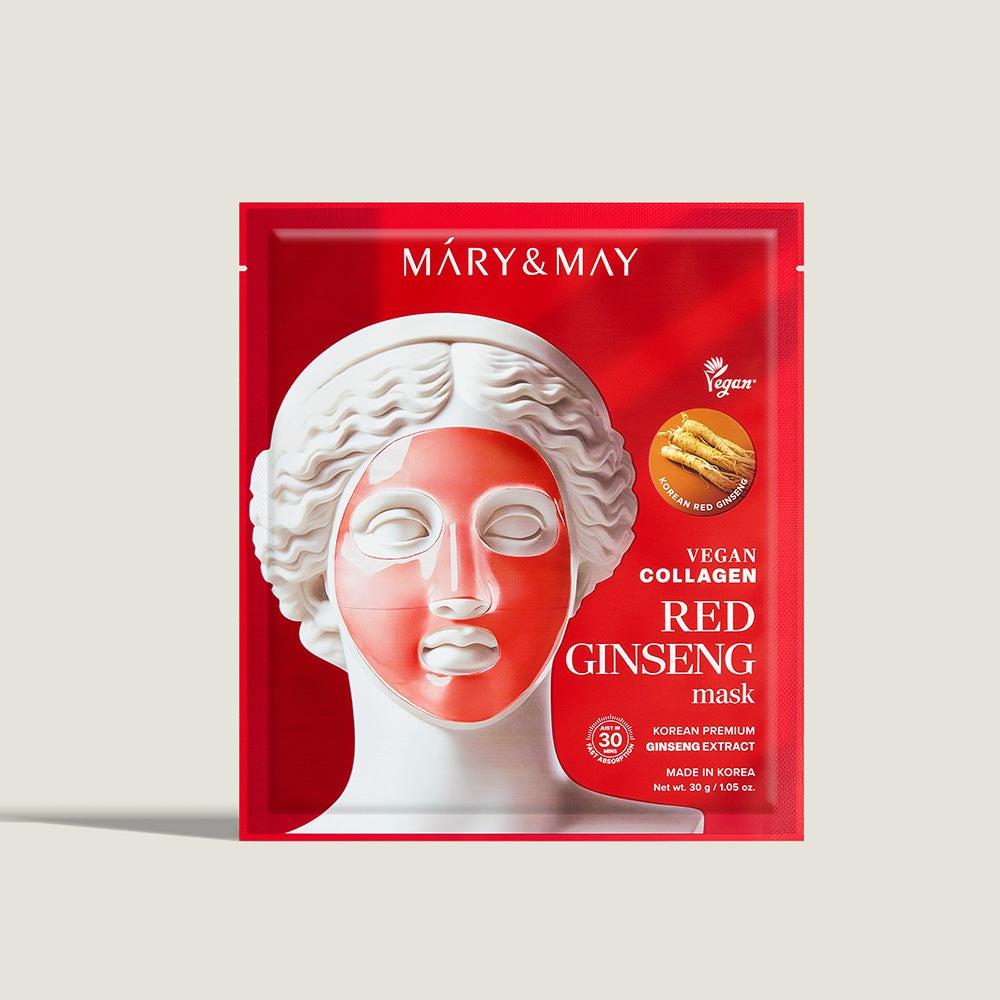 Mary&may Vegan Collagen Red Ginseng Mask