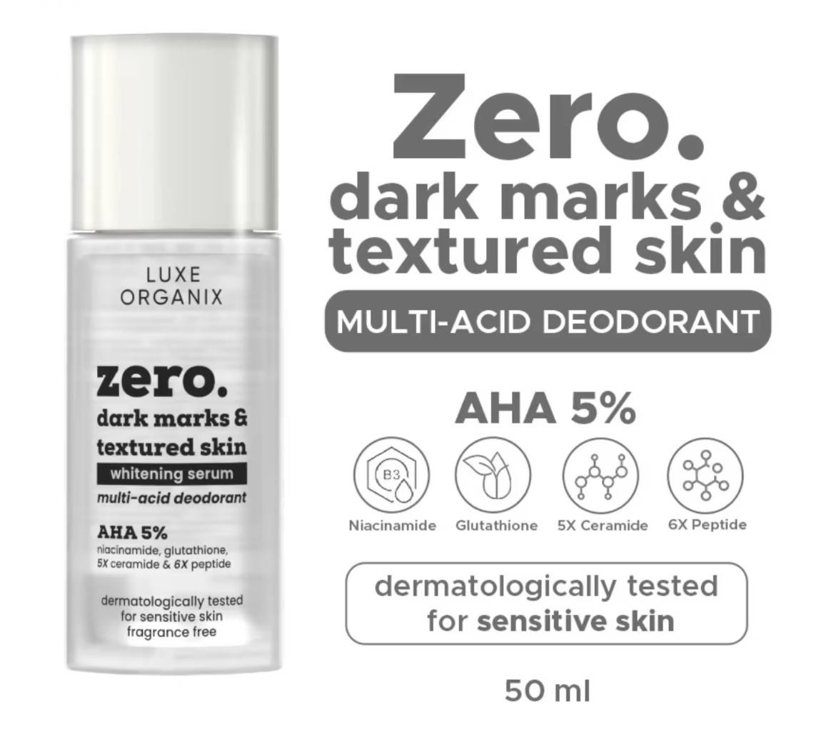 Zero. Multi-acid Deodorant Whitening Serum For Sensitive