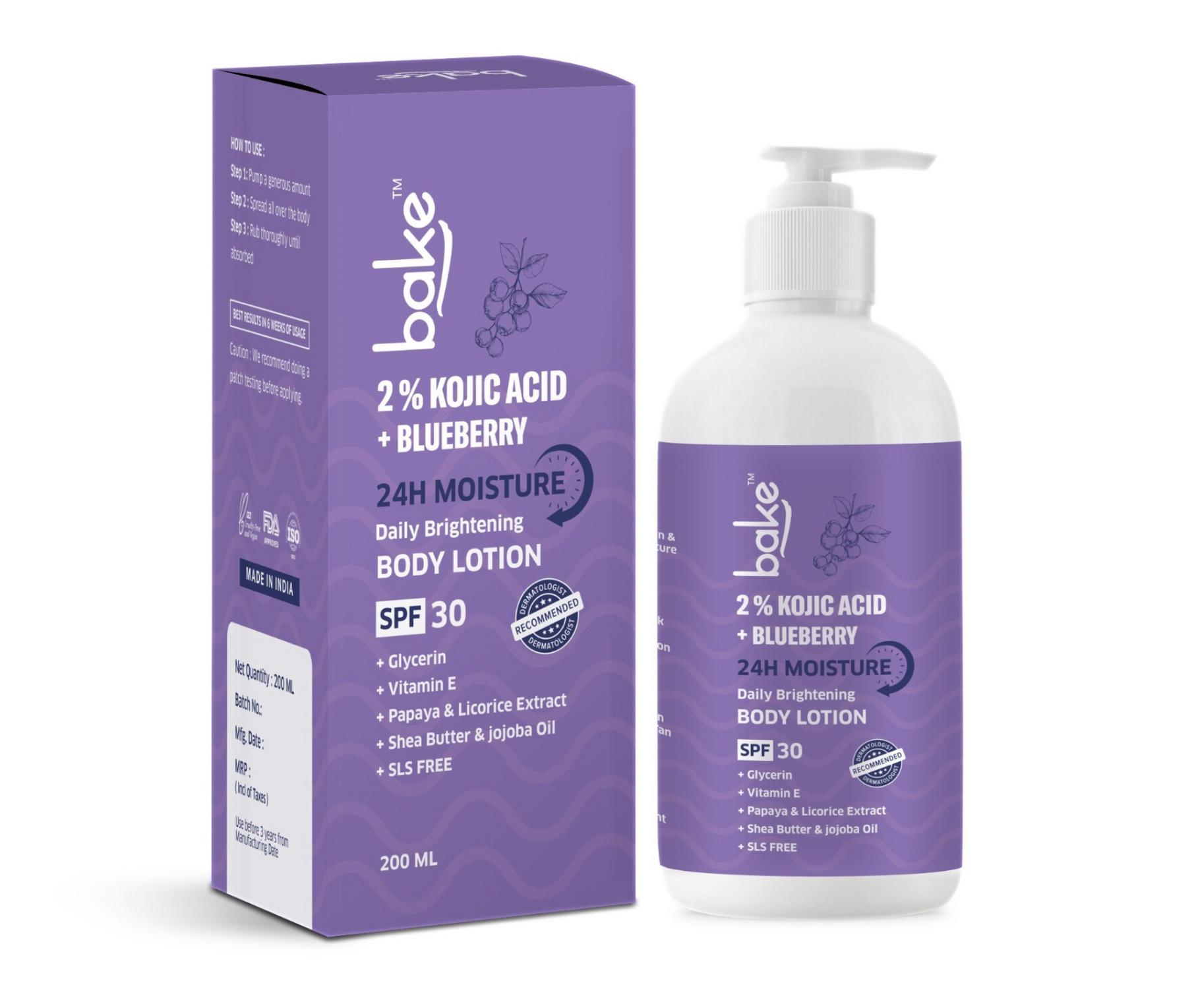 Kojic Acid Body Lotion Sunscreen