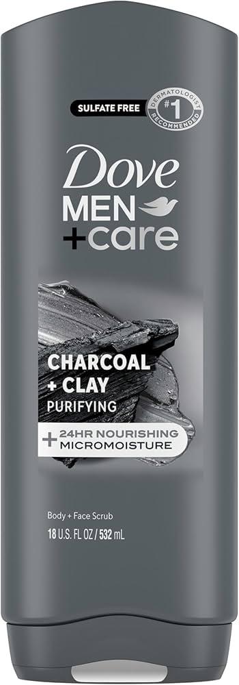 Charcoal Clay Body Face Scrub Purifying