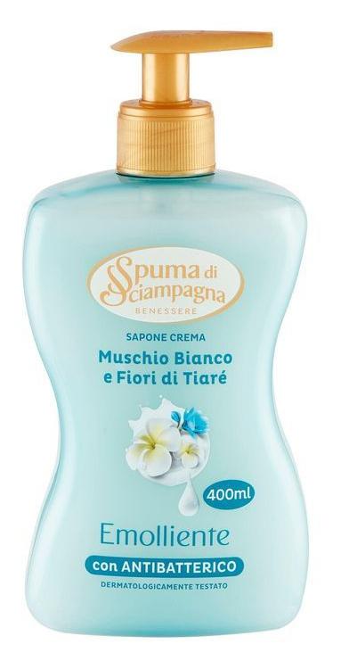 Muschio Bianco E Fiori Di Tiaré Saponecrema Emolliente Antibatterica