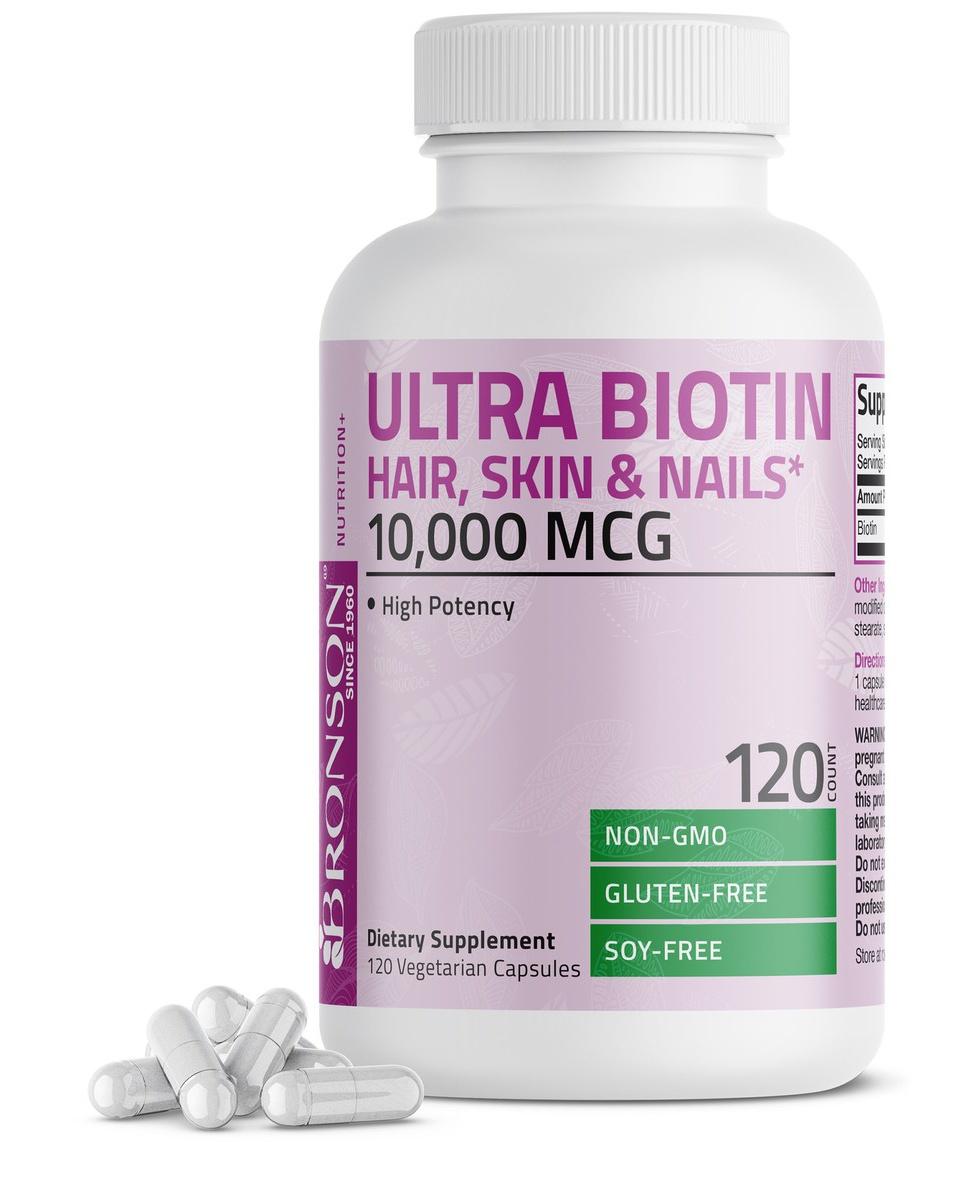 Ultra Biotin 10,000 Mcg Hair Skin And Nails Supplement