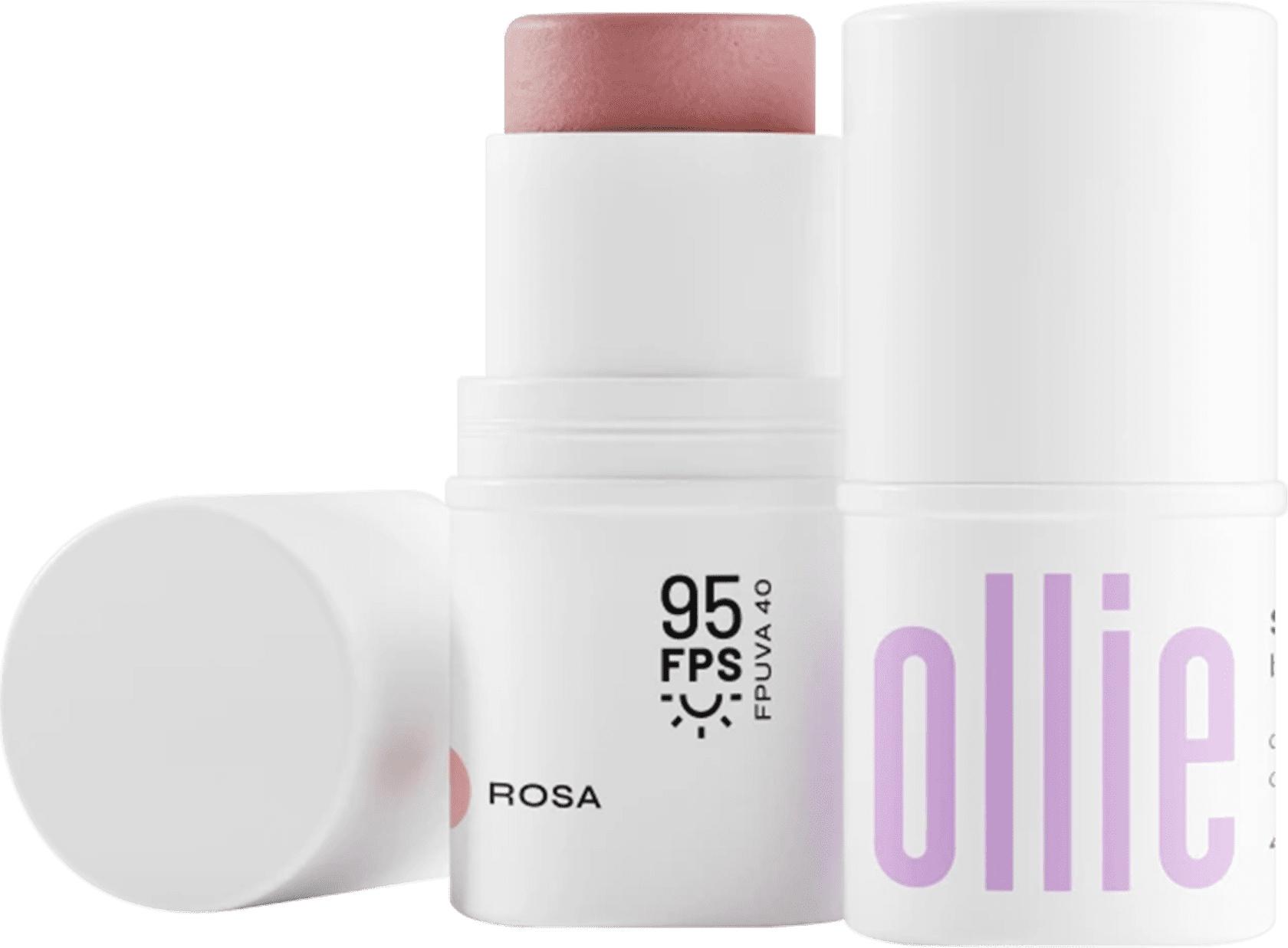 Bastão 3 Em 1 Blush, Batom E Sombra FPS 95