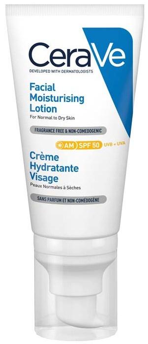 Facial Moisturizing Lotion For Normal To Dry Skin Am SPF 50 UVB + UVA