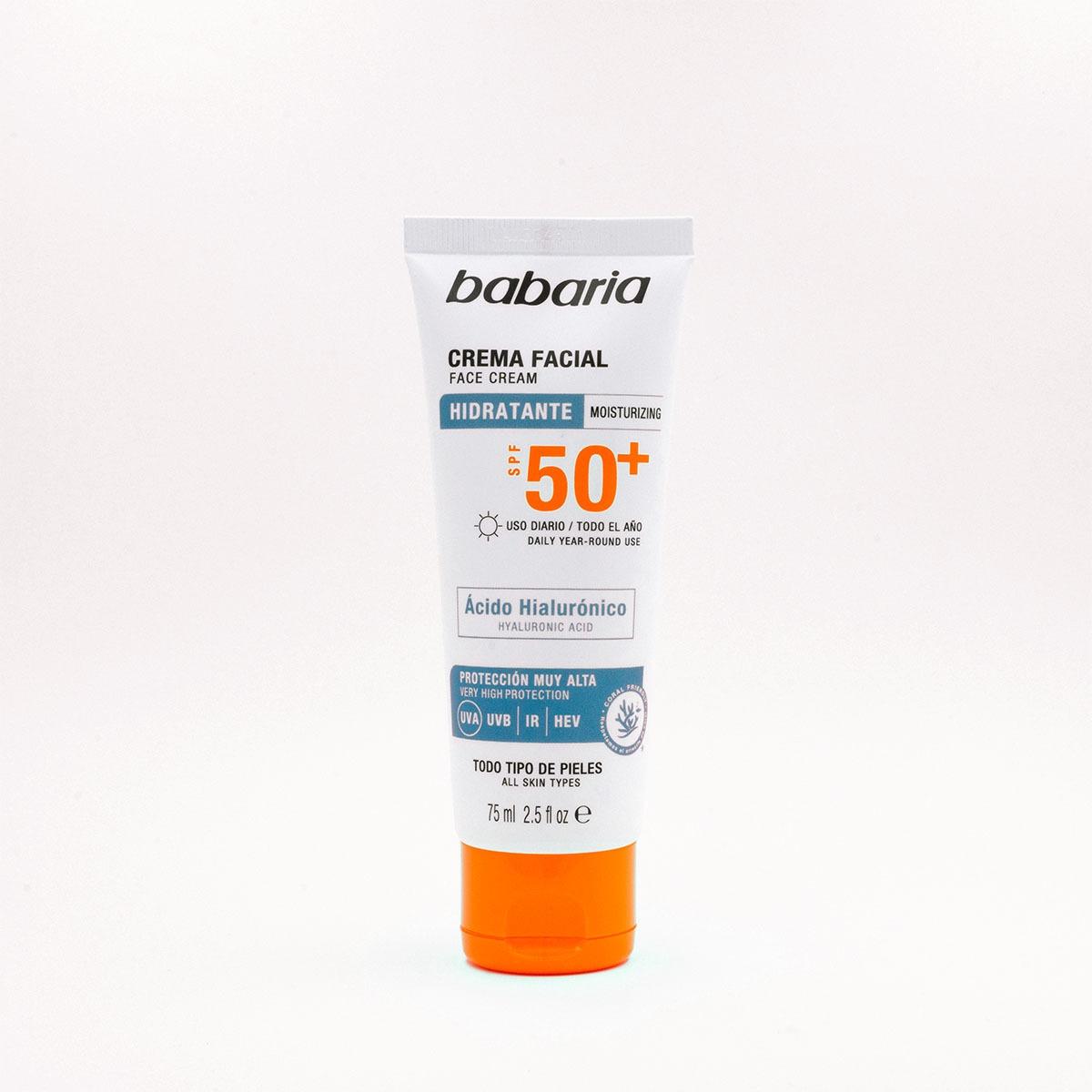 Face Cream Moisturizing 50+SPF Hyaluronic Acid