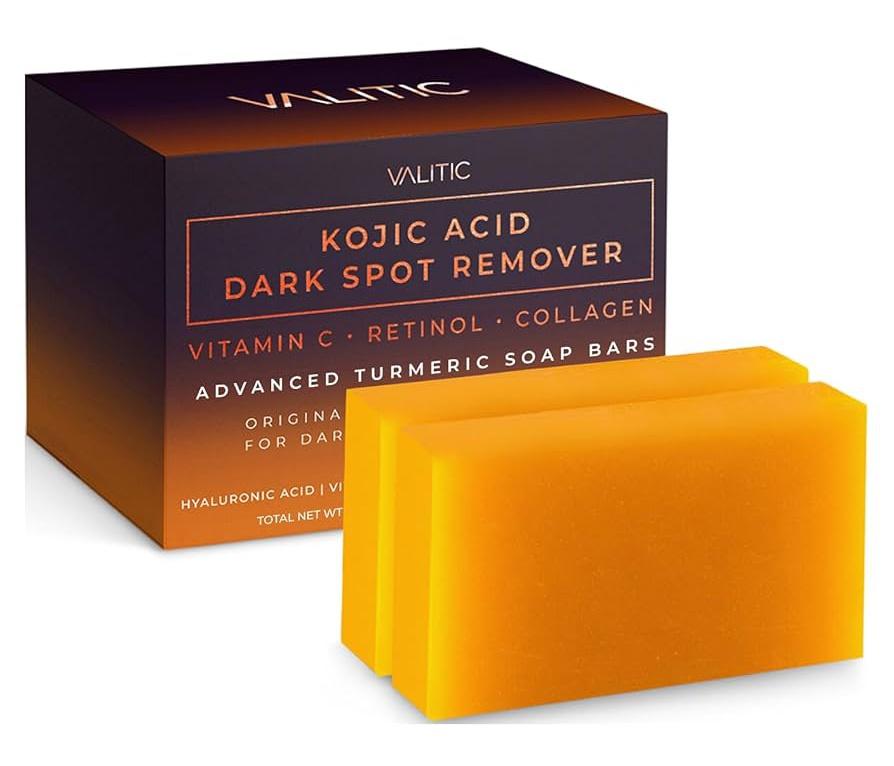 Kojic Acid Dark Spot Remover Natural Soap Bars With Tumeric