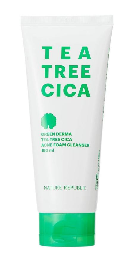 Green Derma Tea Tree Cica Acne Foam Cleanser