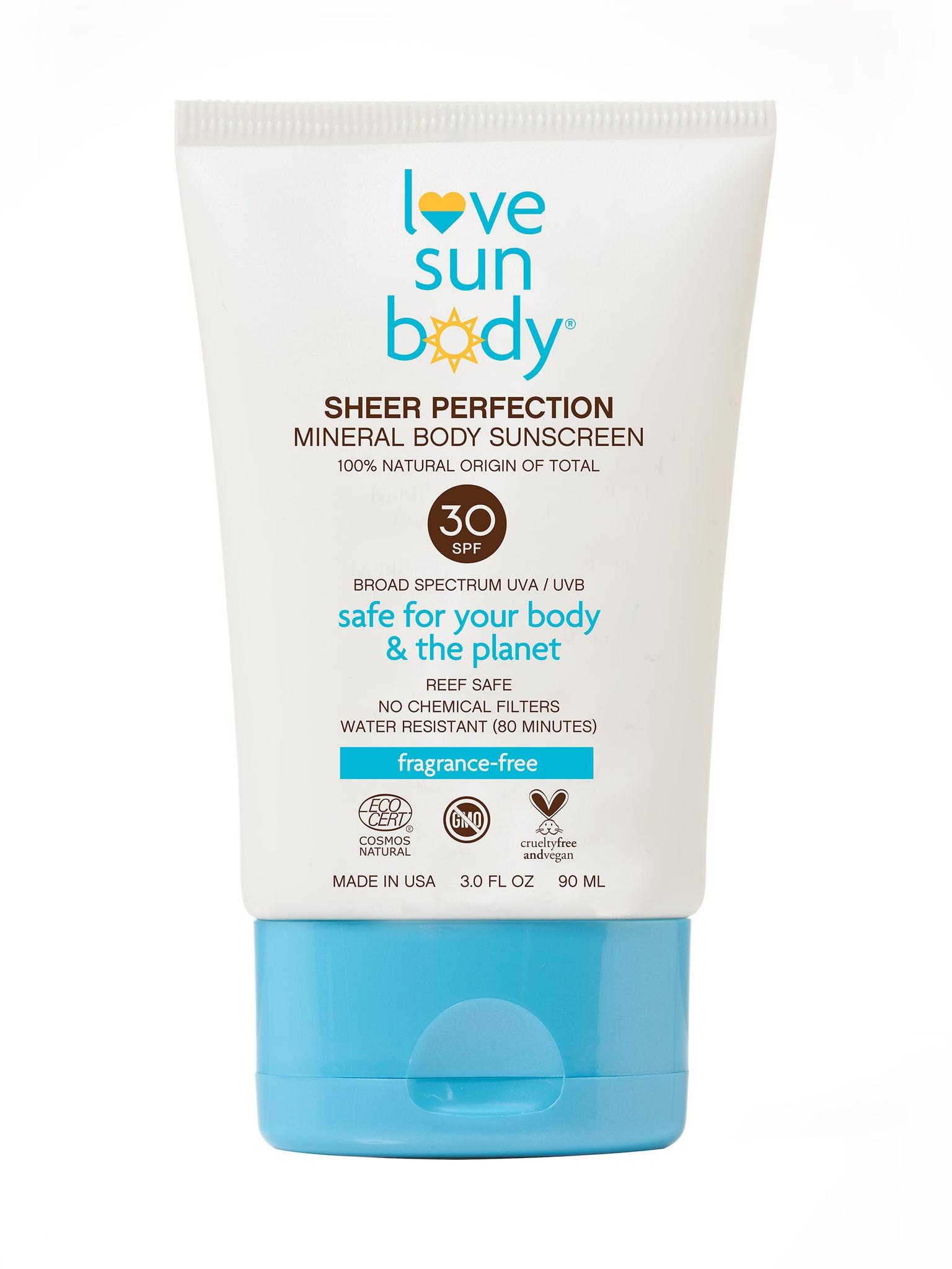 Sheer Perfection Mineral Body Sunscreen Lotion, Fragrance-free SPF 30