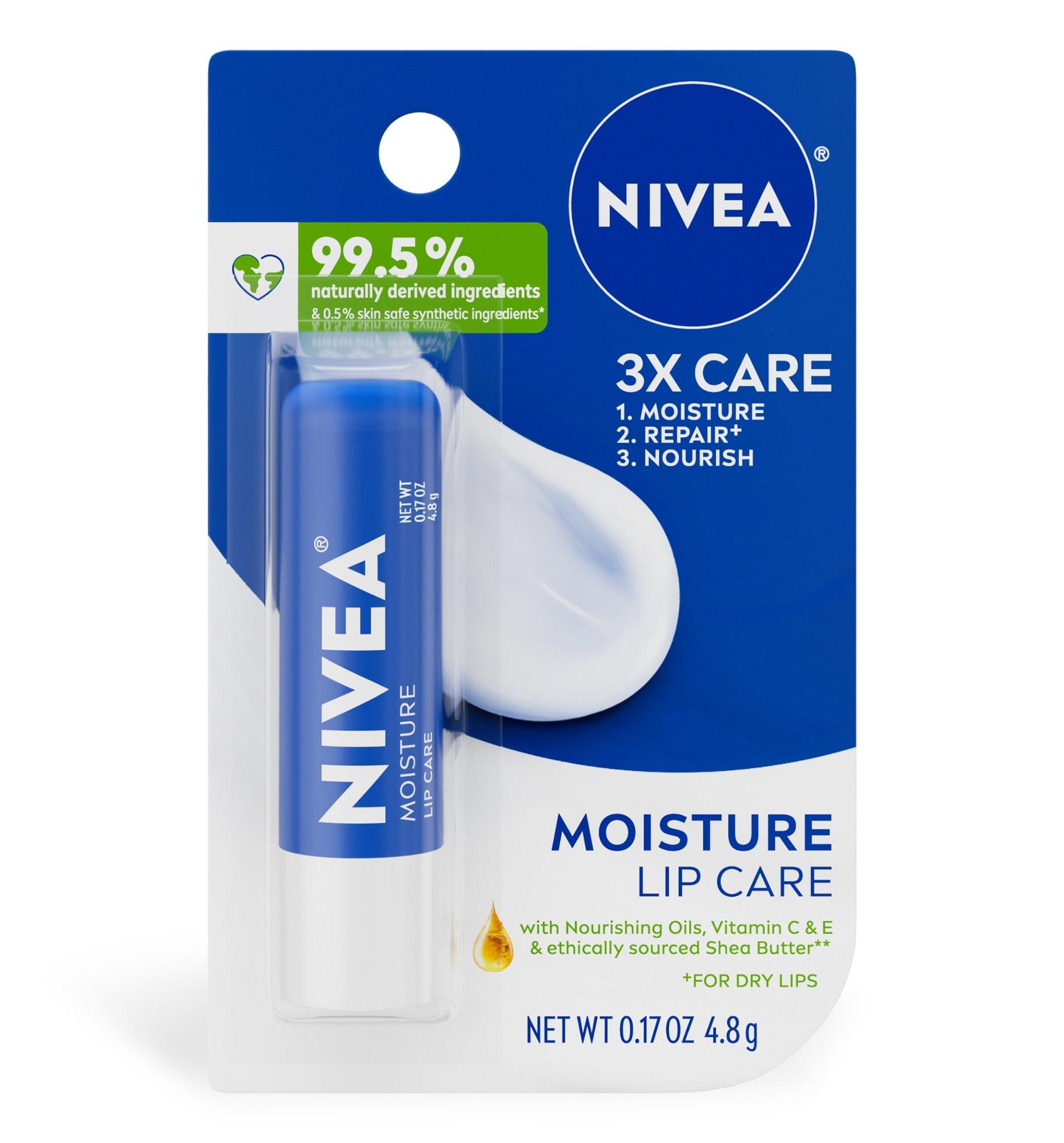 Moisture Lip Care, Hydrating Lip Balm With Shea Butter, Vitamin C & E