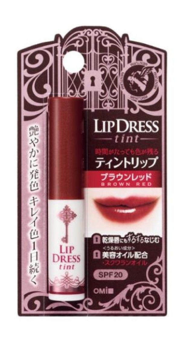 Lip Dress Tint Lip Balm - Brown Red
