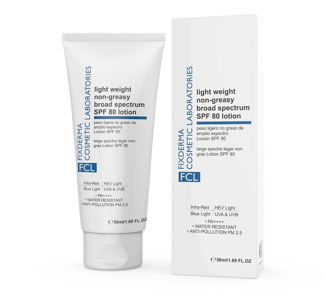 Light Weight Nongreasy Broad Spectrum SPF 80 Lotion Pa++++, Noncomedogenic Sunscreen
