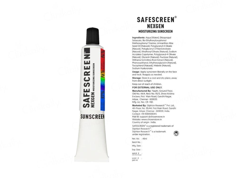 Moisturizing sunscreen