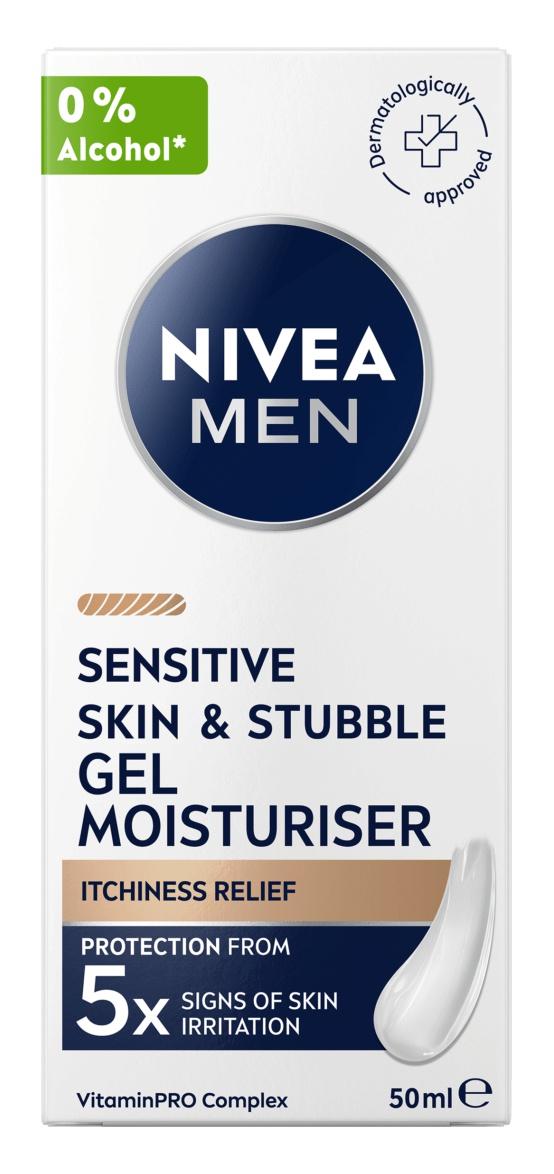 Sensitive Skin & Stubble Gel Moisturiser