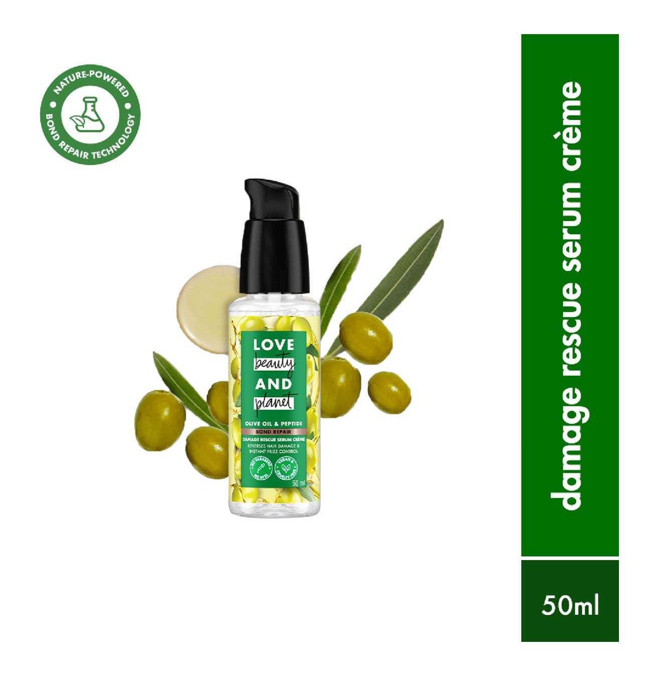 Olive Oil & Peptide Bond Repair Damage Resuce Hair Serum Creme