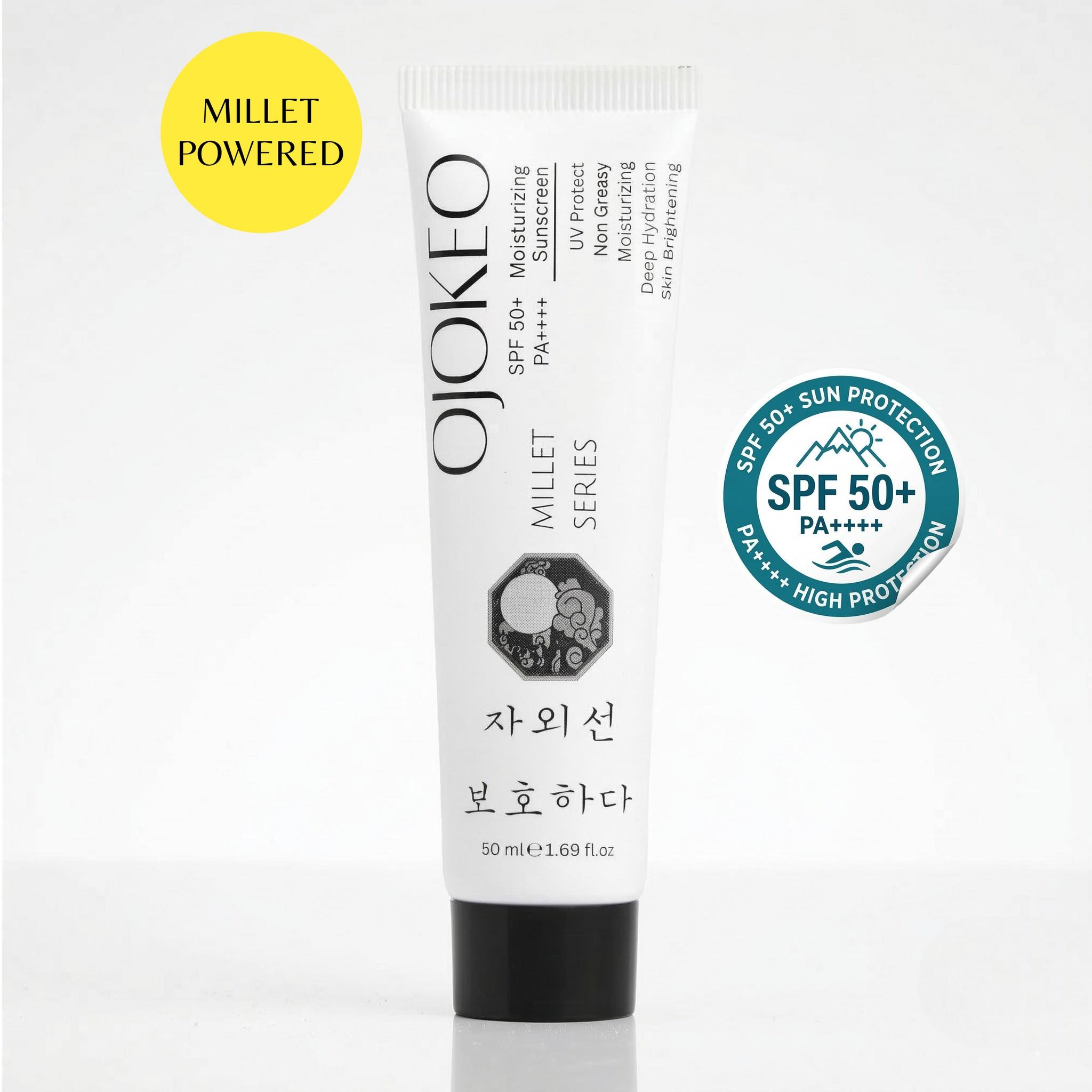 K Beauty Millet Series SPF 50 + Pa++++ Moisturizing Sunscreen 50 Gm