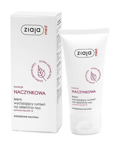 Kuracja Naczynkowa Krem Wyciszający Rumień Na Dzień/na Noc Ochrona Niska SPF 10