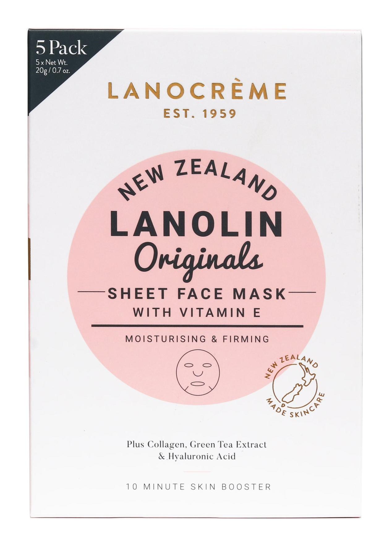 Lanolin Originals Sheet Mask With Vitamin E