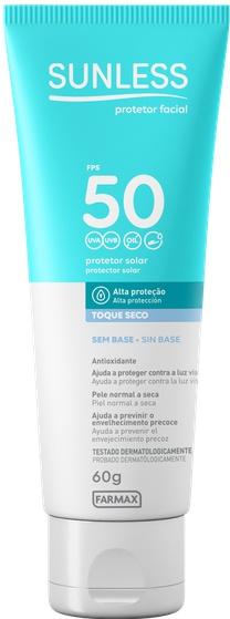Protetor Solar Facial Sem Cor FPS 50