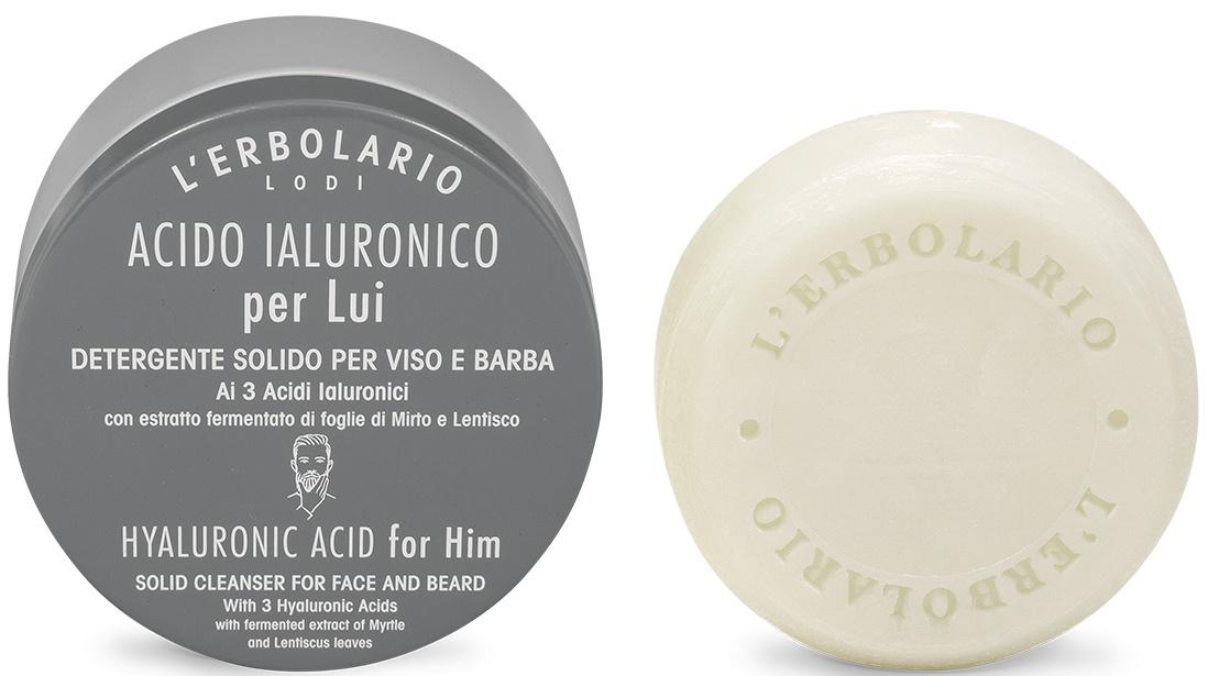 Solid Cleanser Face And Beard Hyaluronic Acid For Him