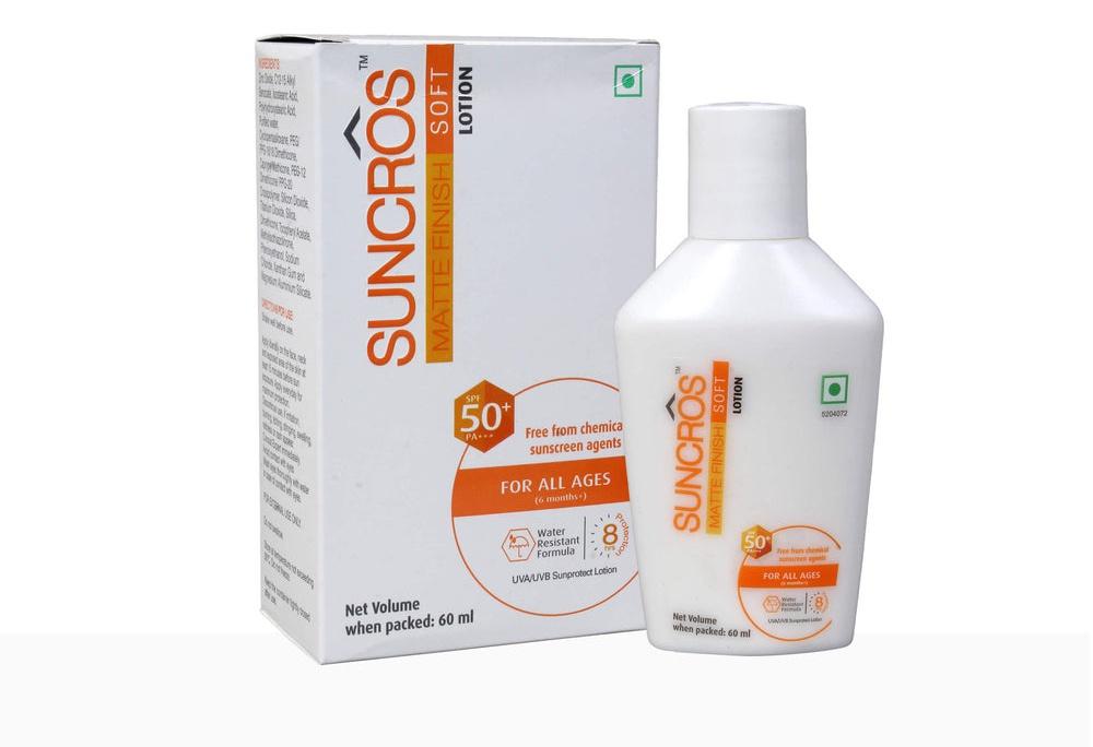 Suncros Matte Finish Soft SPF 50+ Sunscreen Pa+++