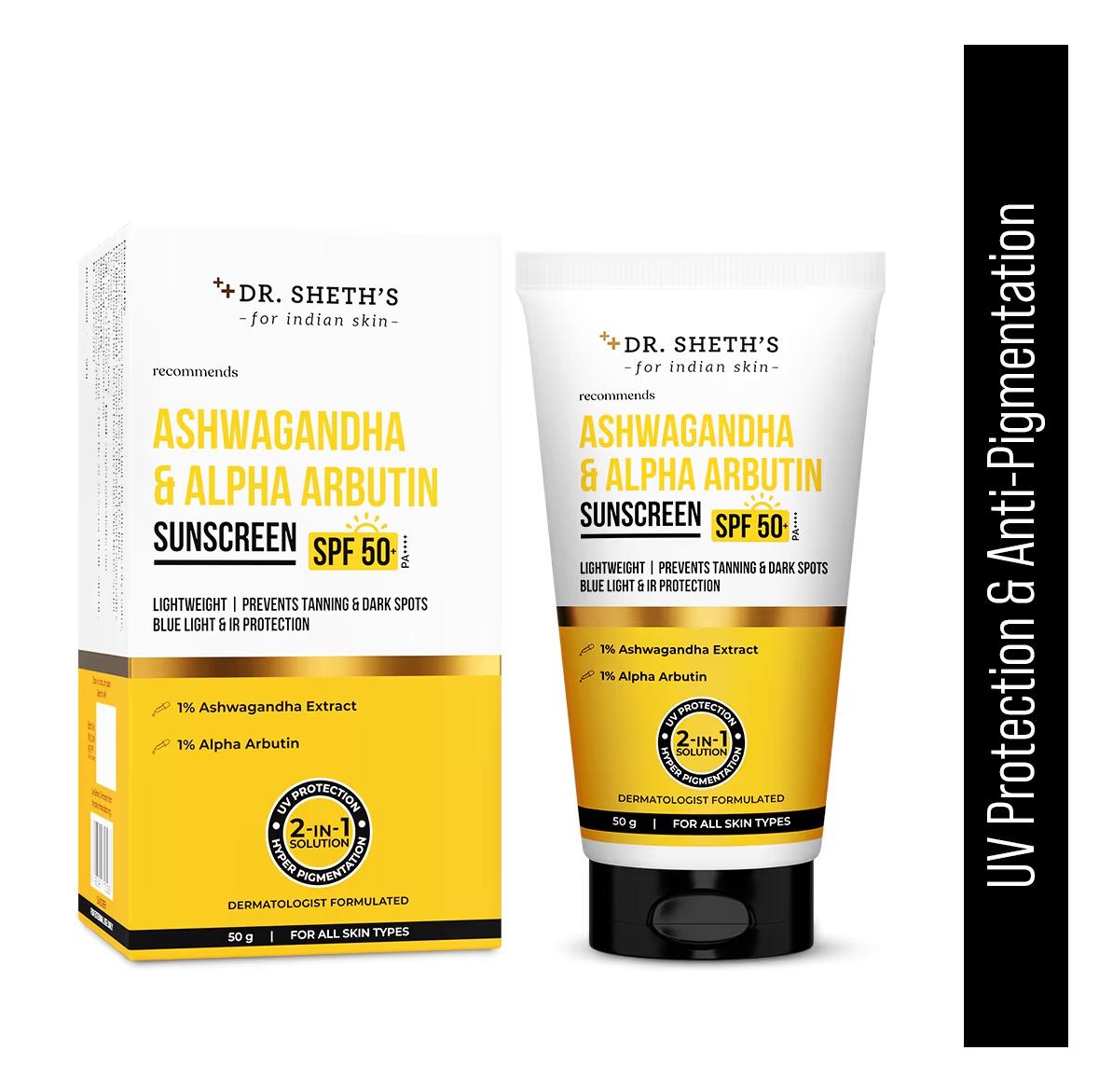Aswagandha And Alpha Arbutin Sunscreen