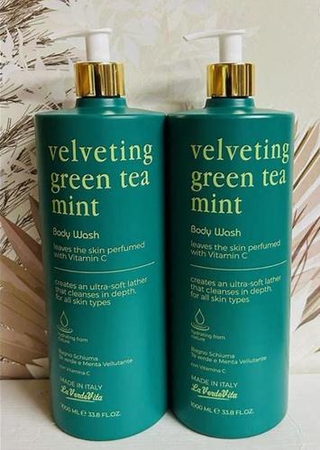 Velveting Green Tea Mint Body Wash