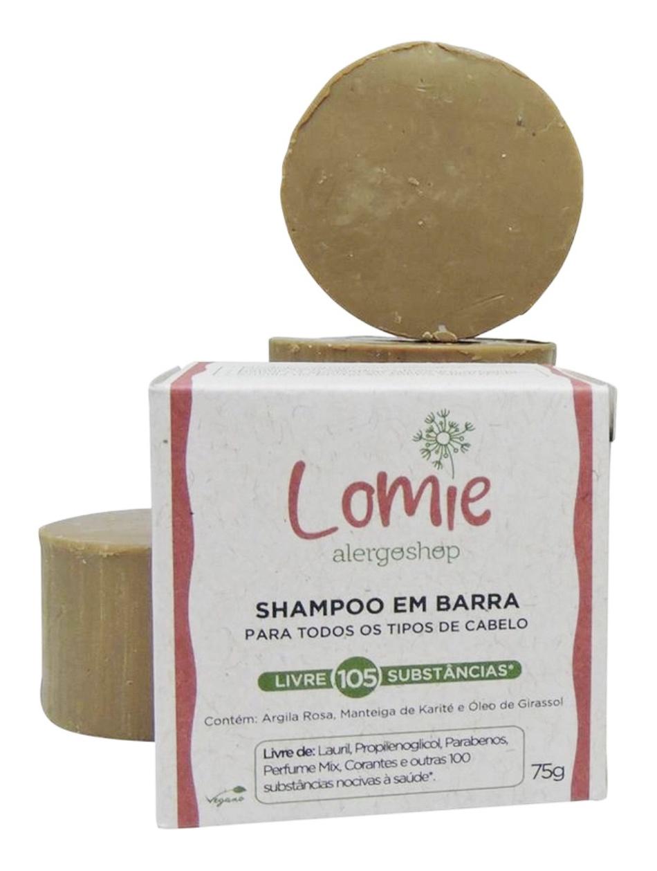 Shampoo Em Barra Limpeza Profunda Hipoalergênico Lomie