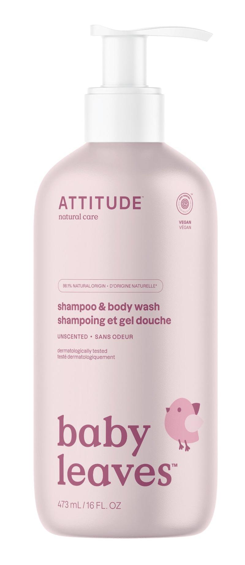 Baby Leaves Unscented Shampoo And Body Wash