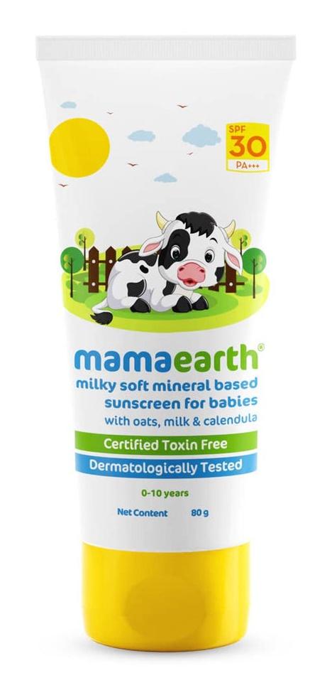 Milky Soft Mineral Based Sunscreen SPF 30 & Pa+++ With Oats, Milk And Calendula For Babies